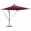 Parasol Bordeaux Rød 249 x 249 x 250 cm Polyester og Aluminium