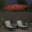 Parasol Terrakotta 249 x 249 x 250 cm Polyester og Aluminium