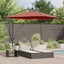 Parasol Terrakotta 249 x 249 x 250 cm Polyester og Aluminium
