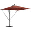 Parasol Terrakotta 249 x 249 x 250 cm Polyester og Aluminium