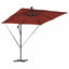 Parasol Terrakotta 249 x 249 x 250 cm Polyester og Aluminium