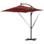 Parasol Terrakotta 249 x 249 x 250 cm Polyester og Aluminium