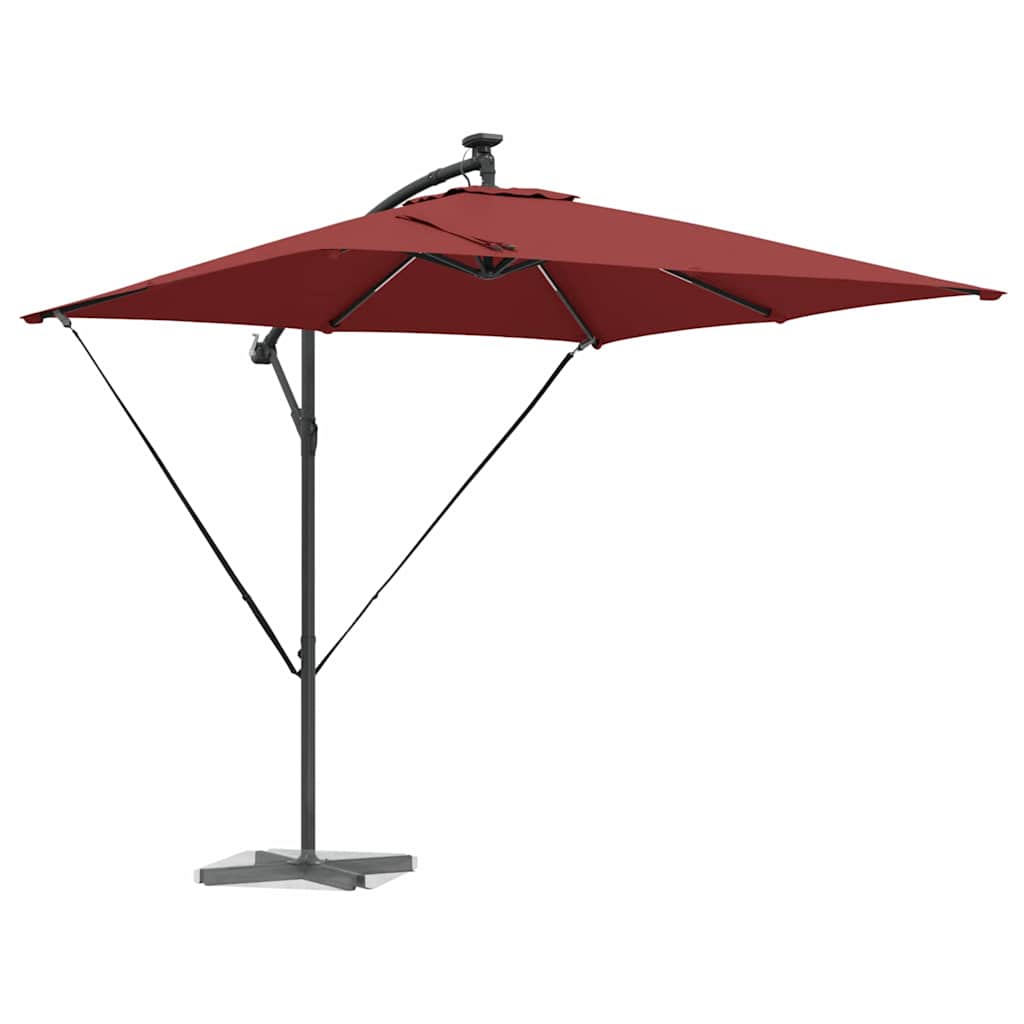 Parasol Terrakotta 249 x 249 x 250 cm Polyester og Aluminium
