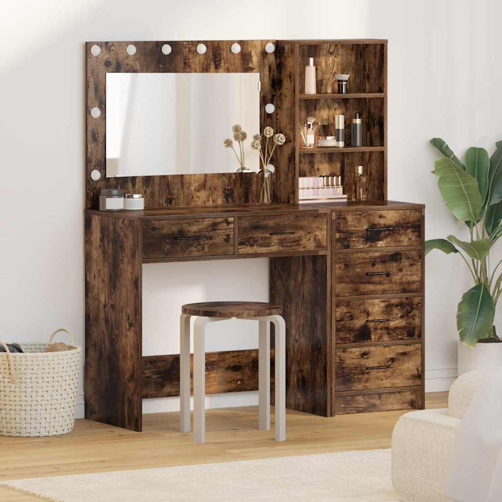 Klædeskab med skuffe Brun 78.5 x 41 x 135 cm Konstrueret træ