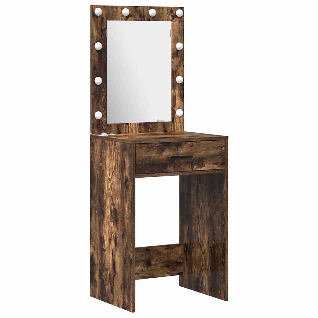 Klædeskab med hylde 2 pcs Brun 50 x 41 x 135 cm Konstrueret træ