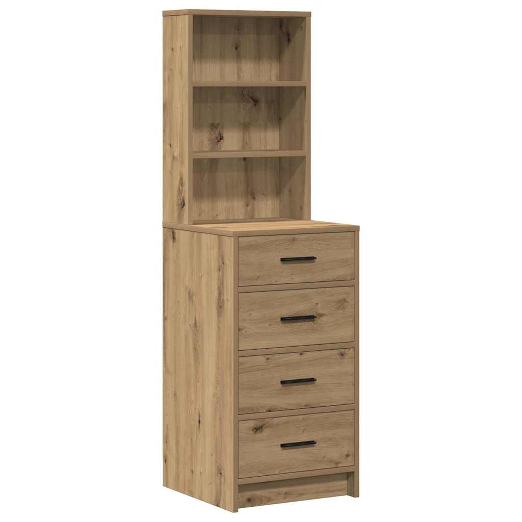 Klædeskab med hylde 2 pcs Brun 50 x 41 x 135 cm Konstrueret træ