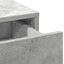 Makeupbord sæt med LED med dør 2 pcs Beton Grå Konstrueret træ