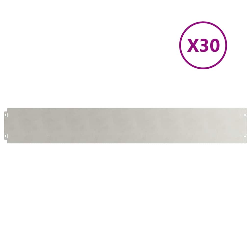 plænekanter 30 stk. 15x103 cm rustfrit stål