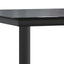 5 dele spisebordssæt til haven polyrattan glas sort
