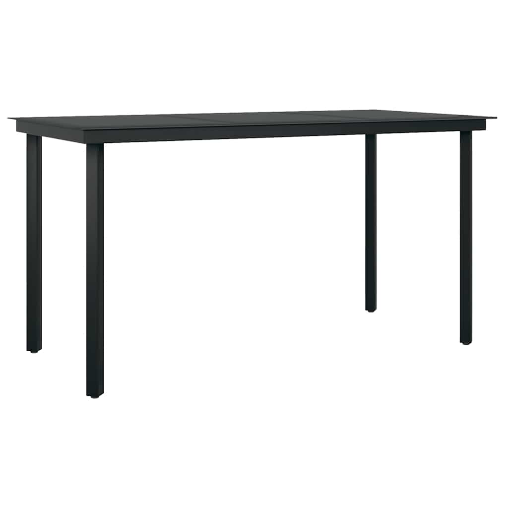 5 dele spisebordssæt til haven polyrattan glas brun