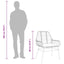 5 dele spisebordssæt til haven m. hynder polyrattan glas sort