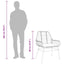 7 dele spisebordssæt til haven m. hynder polyrattan glas sort