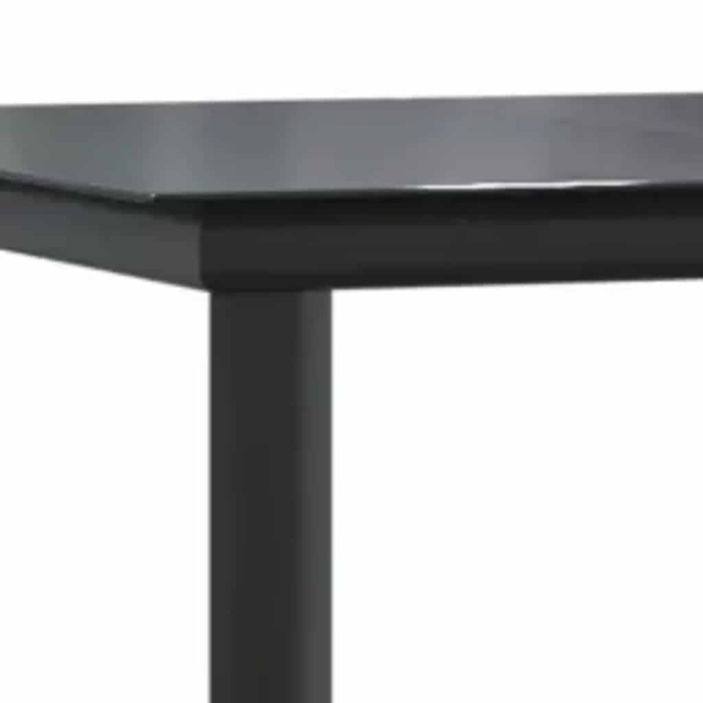 5 dele spisebordssæt til haven polyrattan glas brun