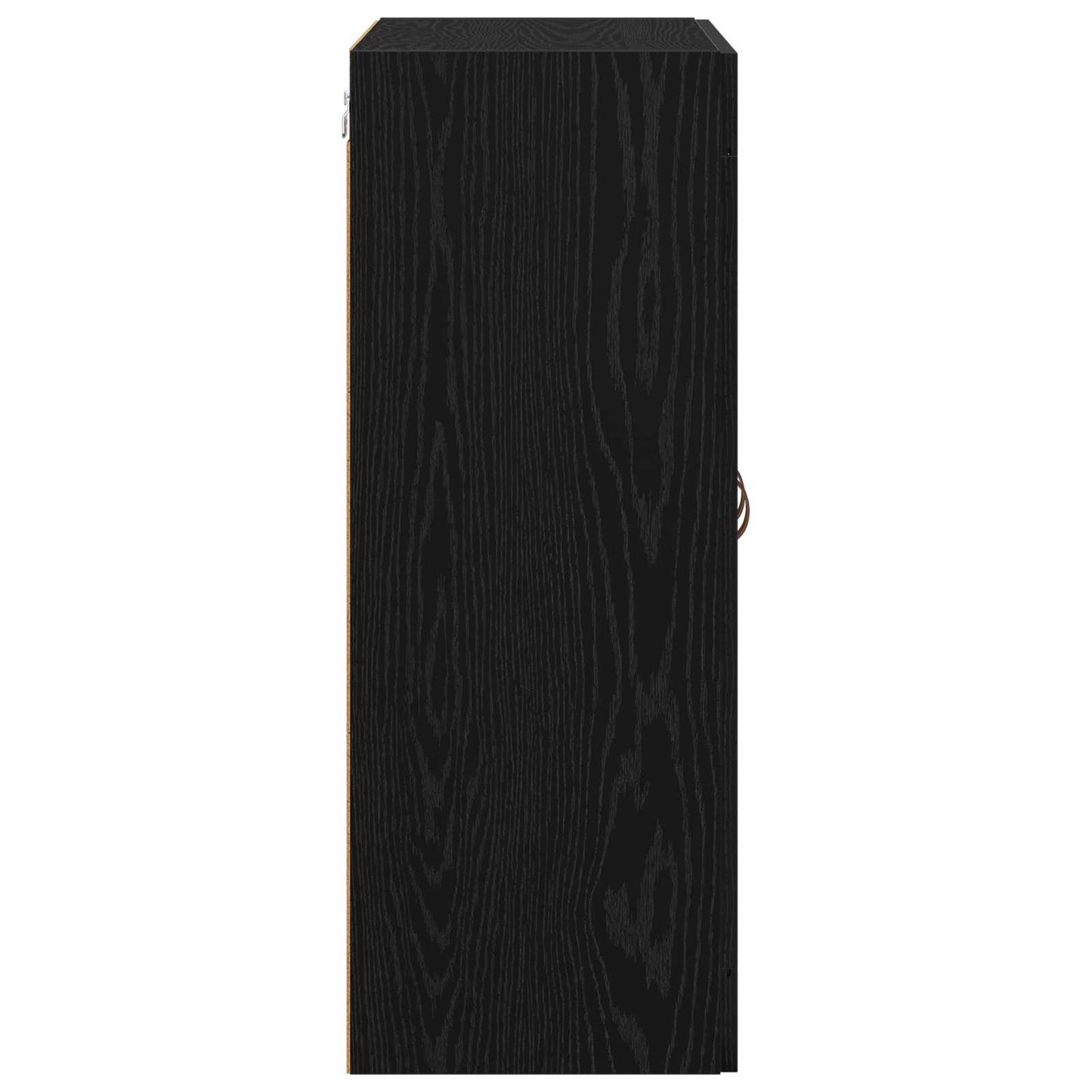 Væggeskabe 2 stk. Sort eg 69,5 x 34 x 90 cm Konstrueret træ