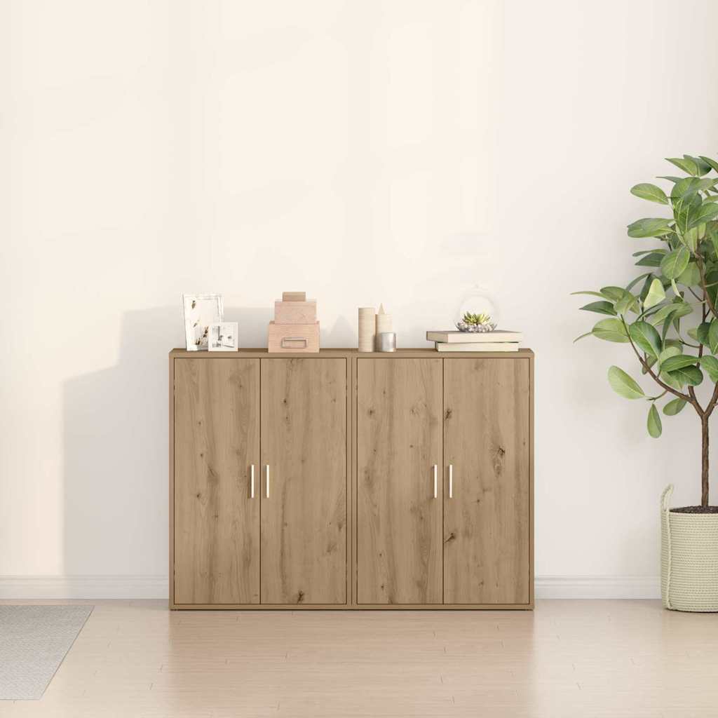 Sideboard 2 stk. Artisan Egetræ 60 x 31 x 84 cm Konstrueret træ