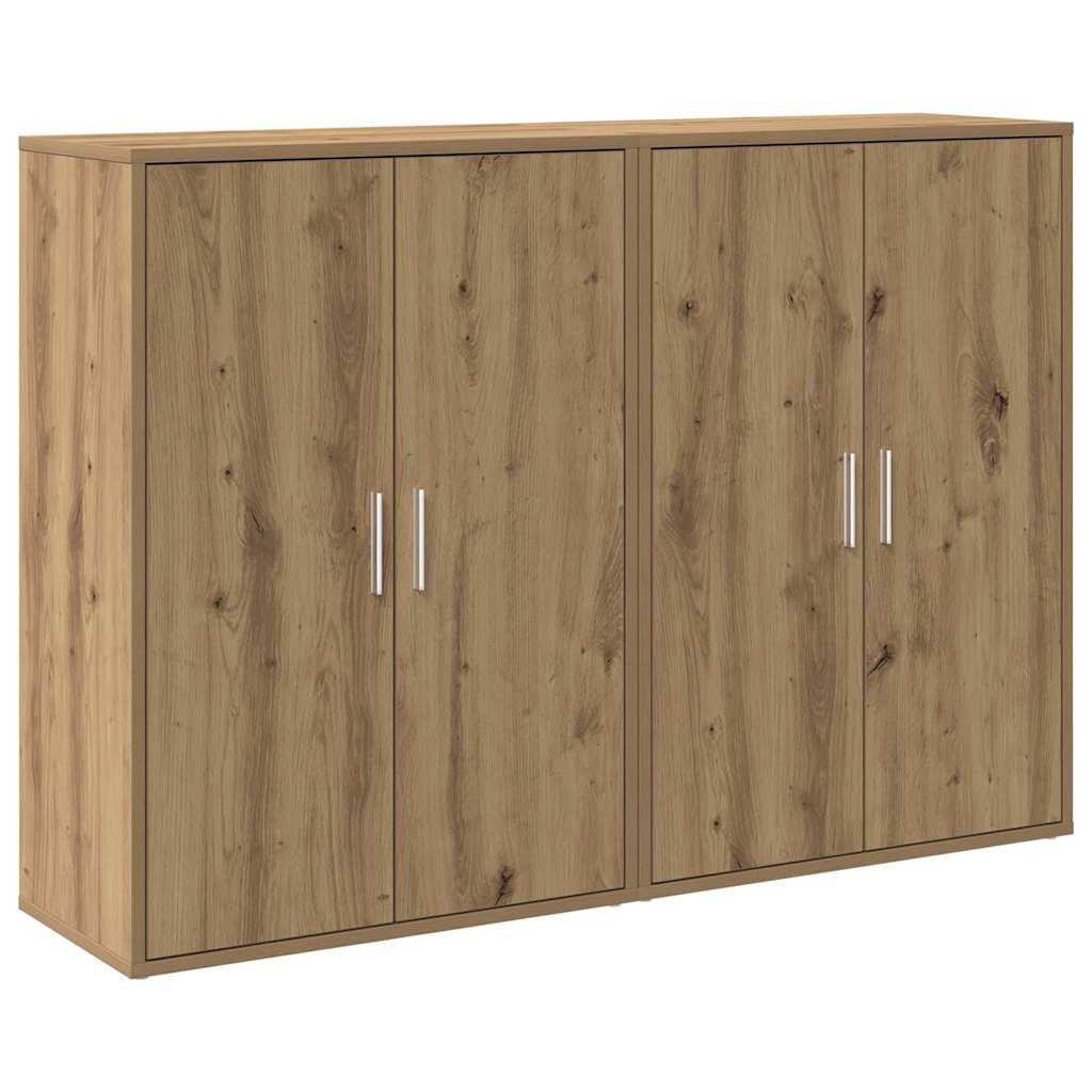 Sideboard 2 stk. Artisan Egetræ 60 x 31 x 84 cm Konstrueret træ