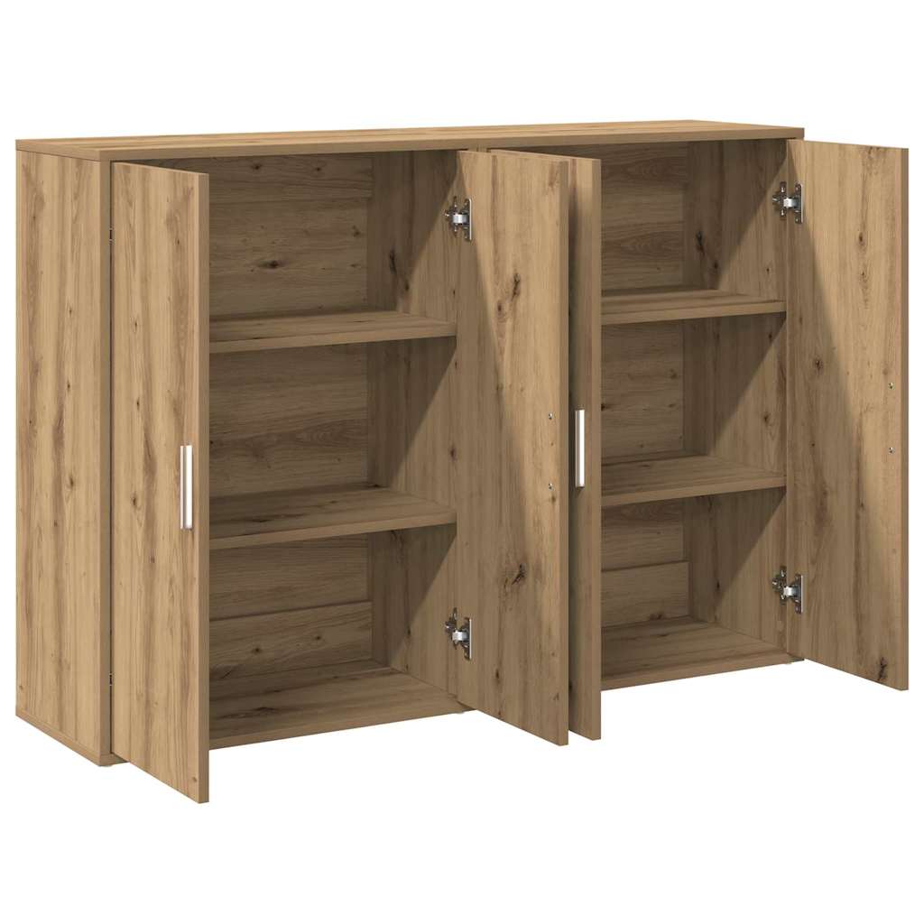 Sideboard 2 stk. Artisan Egetræ 60 x 31 x 84 cm Konstrueret træ