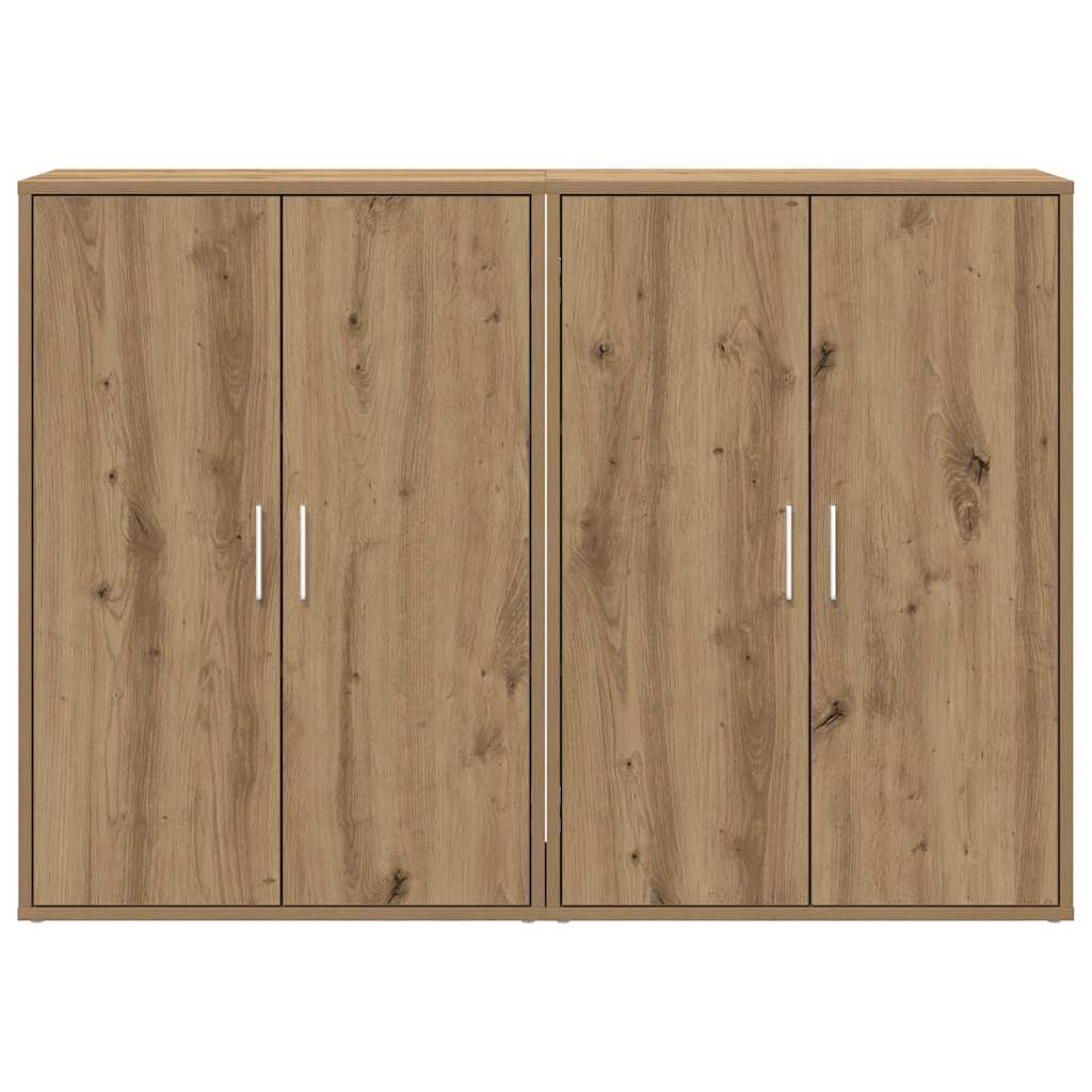 Sideboard 2 stk. Artisan Egetræ 60 x 31 x 84 cm Konstrueret træ