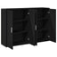 Sideboard 2 pcs Sort eg 60 x 31 x 84 cm Konstrueret træ