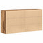 Sideboard 2 stk. Gammelt træ 79 x 38 x 80 cm Konstrueret træ