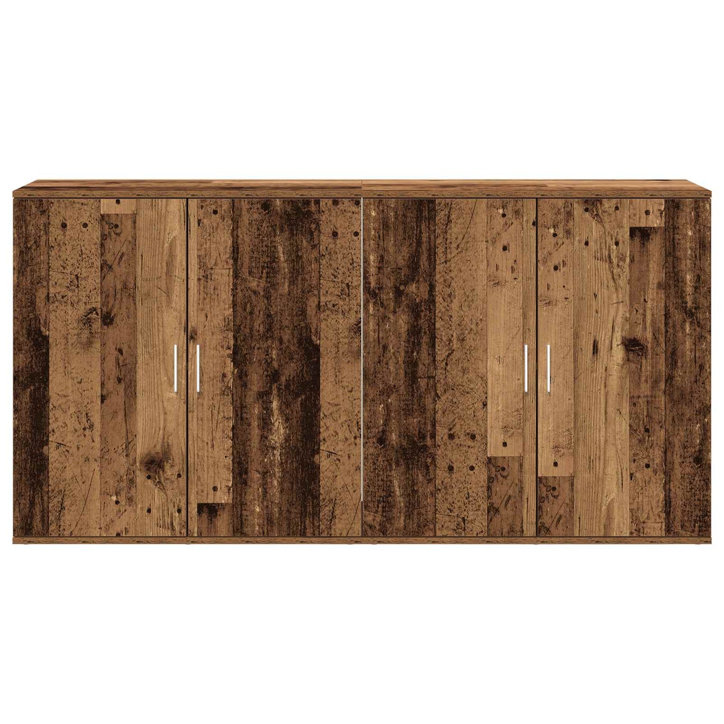 Sideboard 2 stk. Gammelt træ 79 x 38 x 80 cm Konstrueret træ