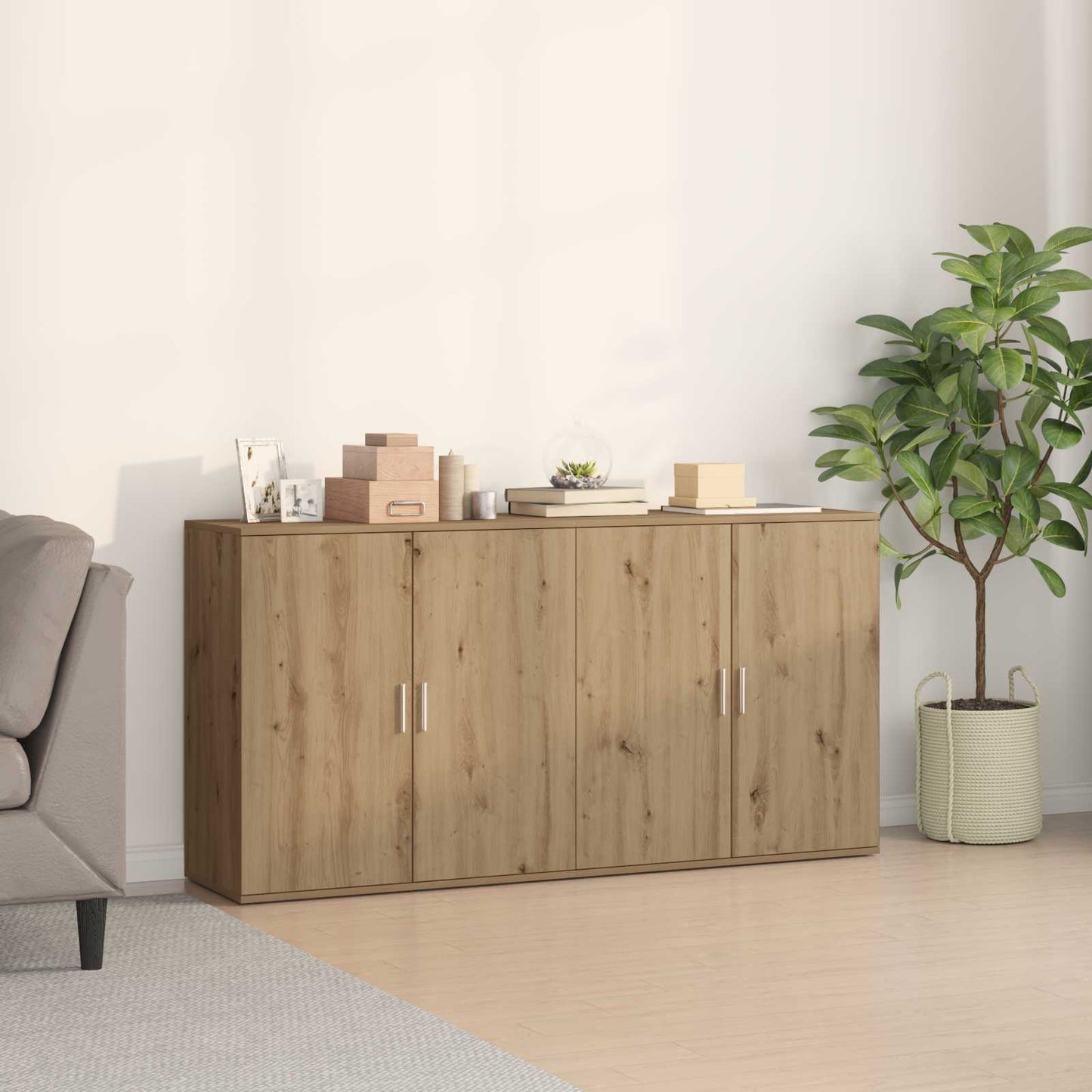 Sideboard 2 stk. Artisan Egetræ 79 x 38 x 80 cm Konstrueret træ