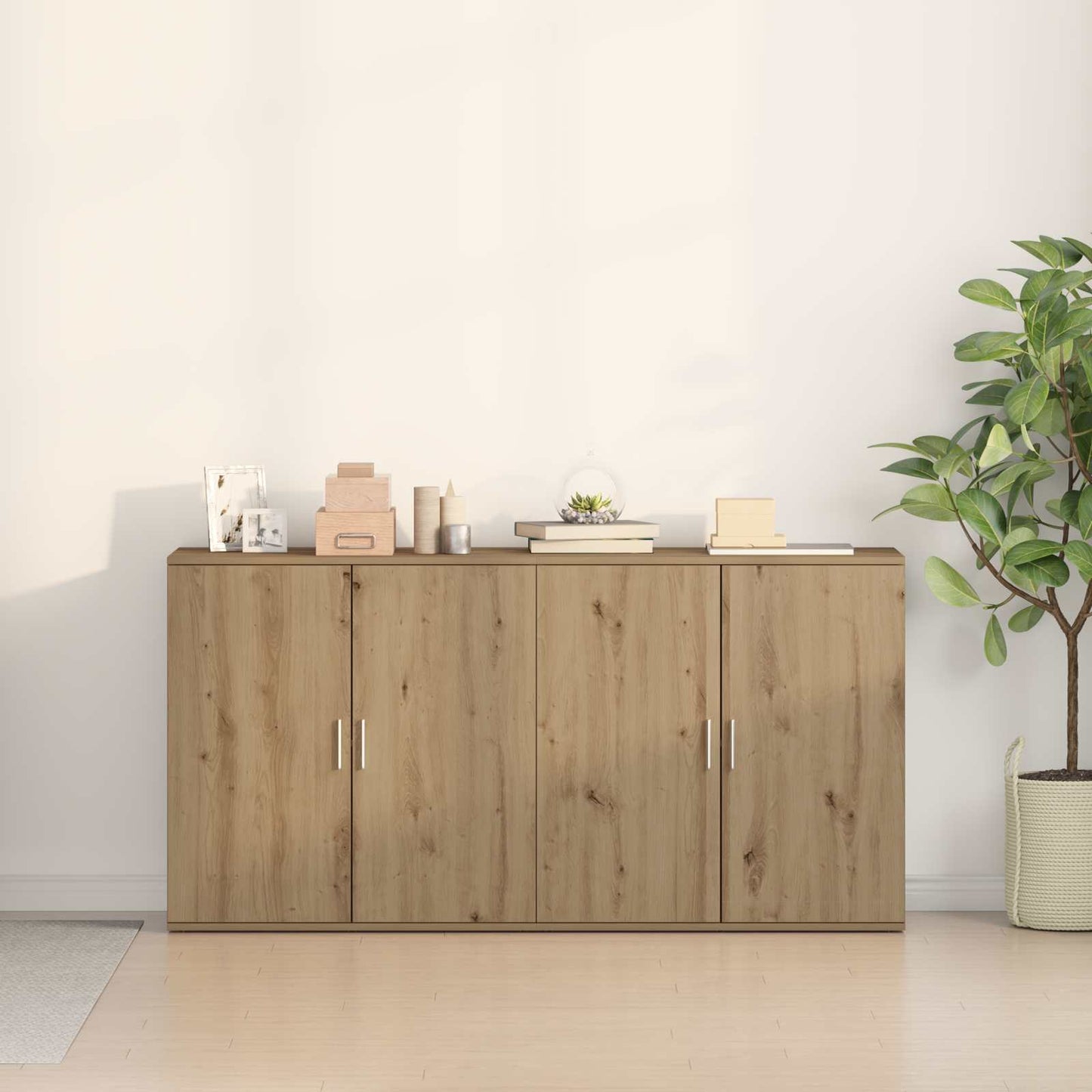 Sideboard 2 stk. Artisan Egetræ 79 x 38 x 80 cm Konstrueret træ