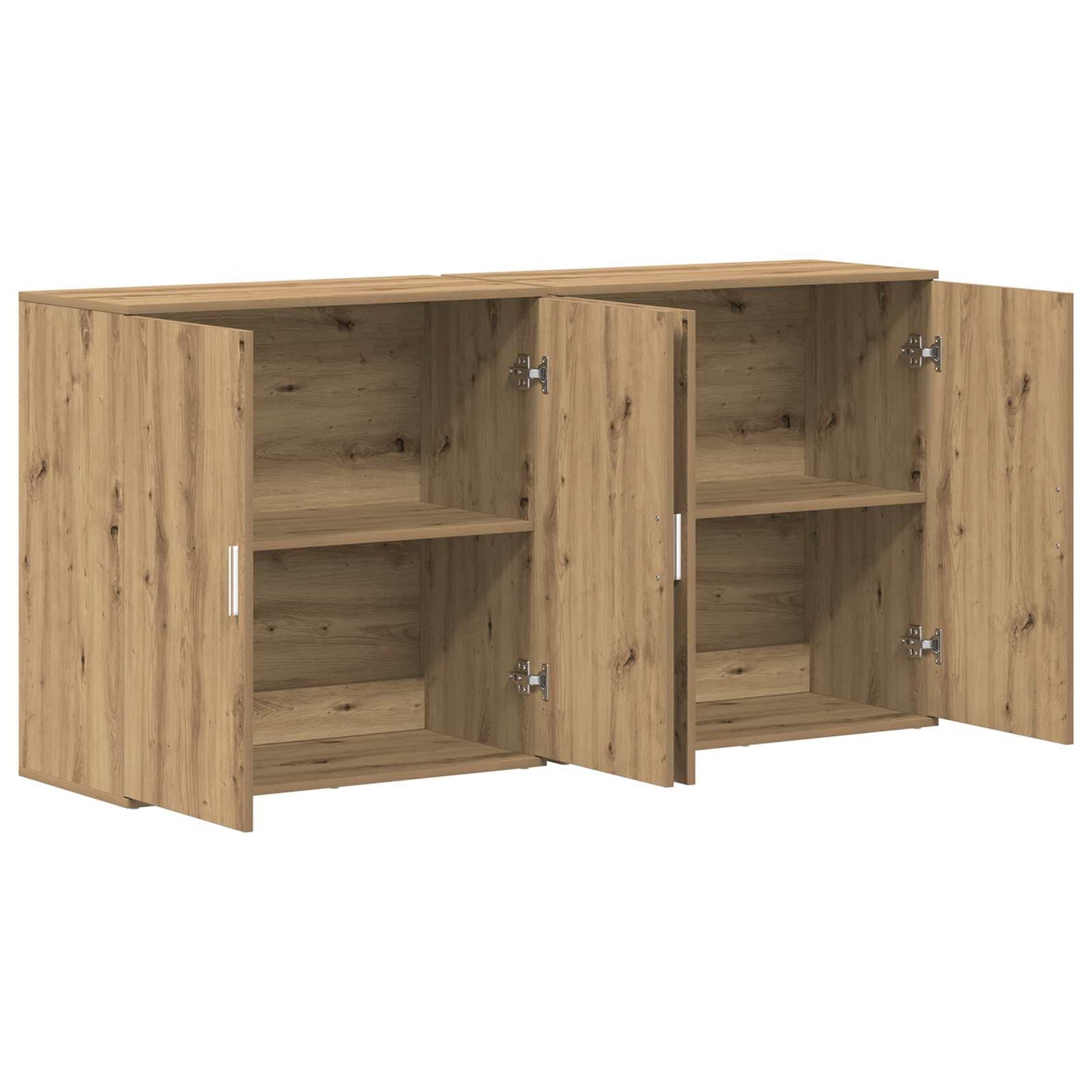 Sideboard 2 stk. Artisan Egetræ 79 x 38 x 80 cm Konstrueret træ
