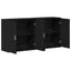 Sideboard 2 pcs Sort eg 79 x 38 x 80 cm Konstrueret træ
