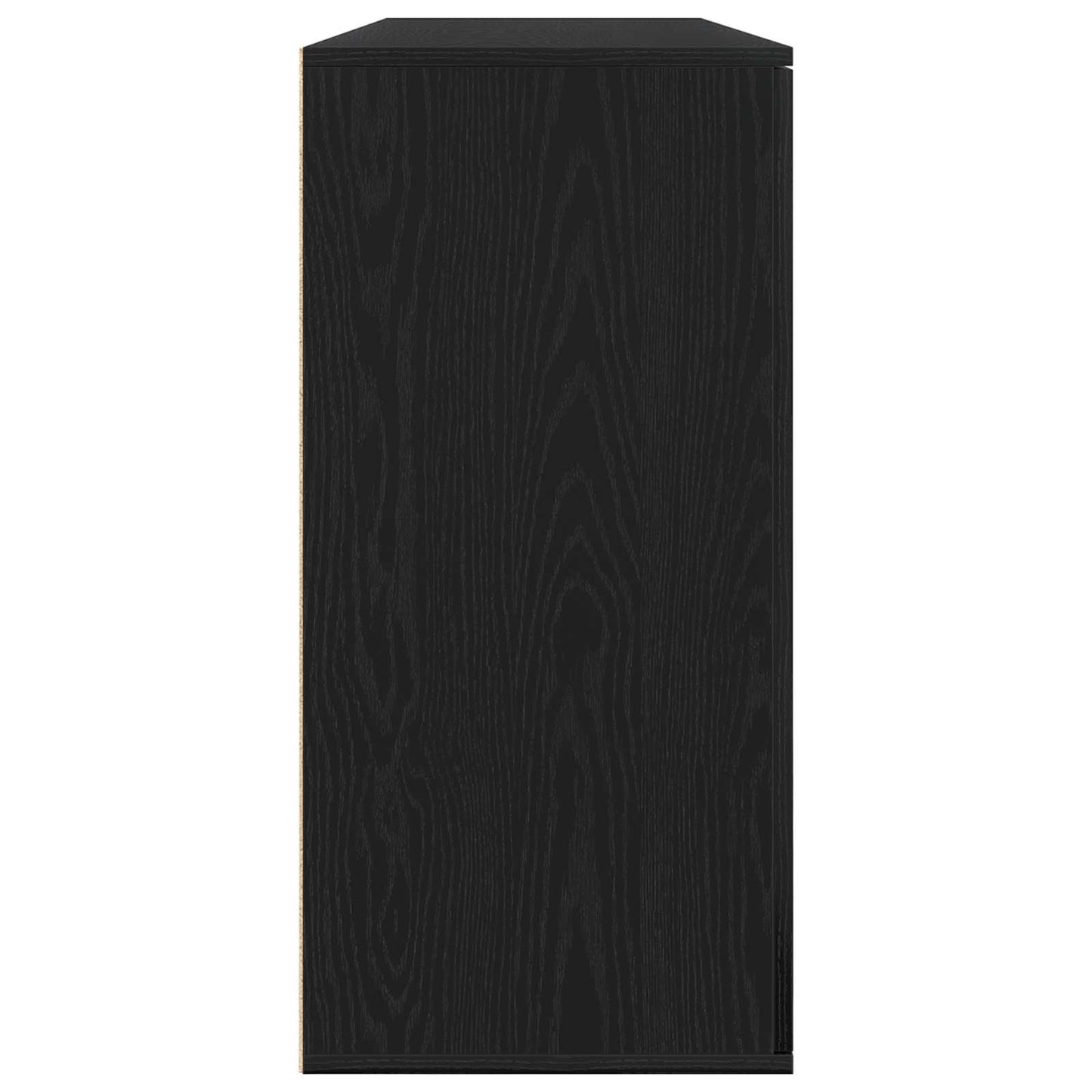 Sideboard 2 pcs Sort eg 79 x 38 x 80 cm Konstrueret træ