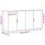 Sideboard 2 pcs Sort eg 79 x 38 x 80 cm Konstrueret træ