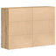 Sideboard 2 pcs Artisan Egetræ 60 x 31 x 84 cm Konstrueret træ