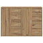 Sideboard 2 pcs Artisan Egetræ 60 x 31 x 84 cm Konstrueret træ