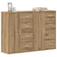 Sideboard 2 pcs Artisan Egetræ 60 x 31 x 84 cm Konstrueret træ