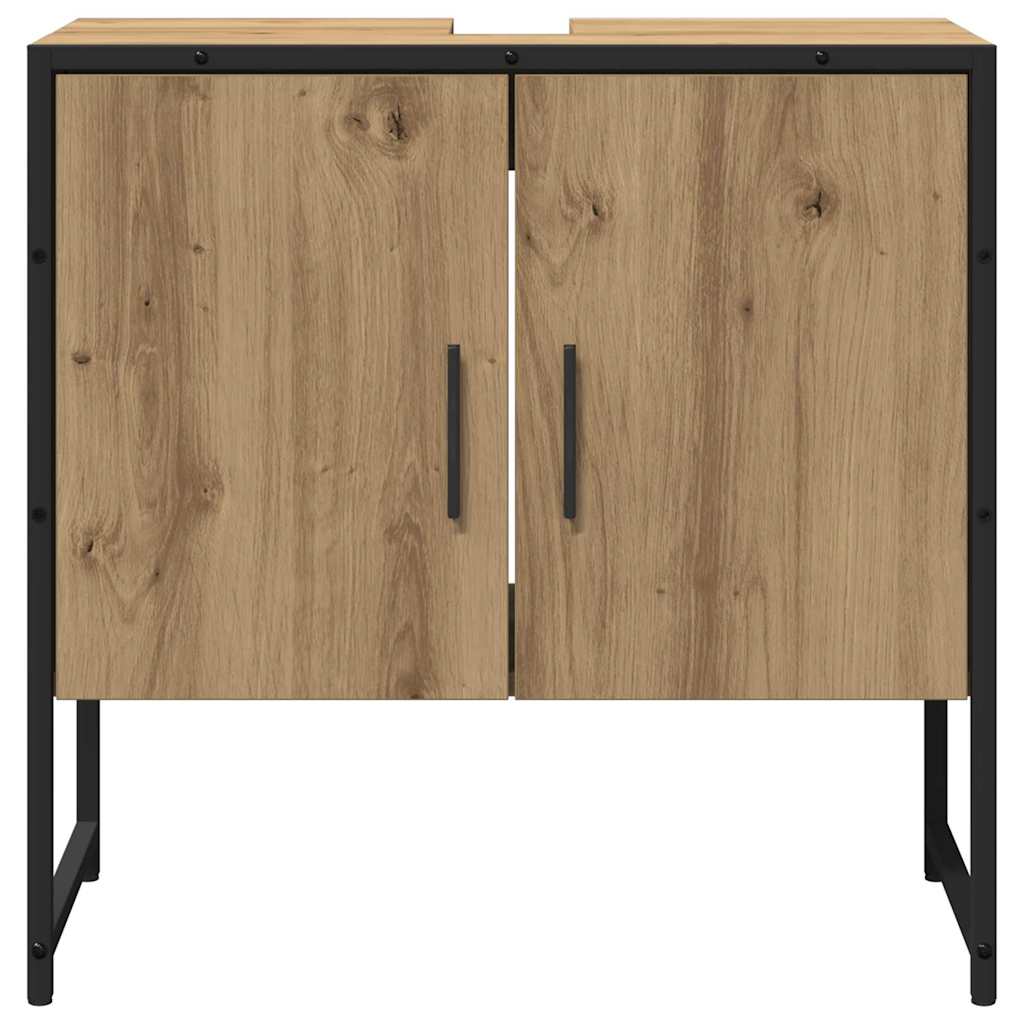 Badeværelsesmøbel sæt 2 stk. Brun 60 x 33 x 60 cm