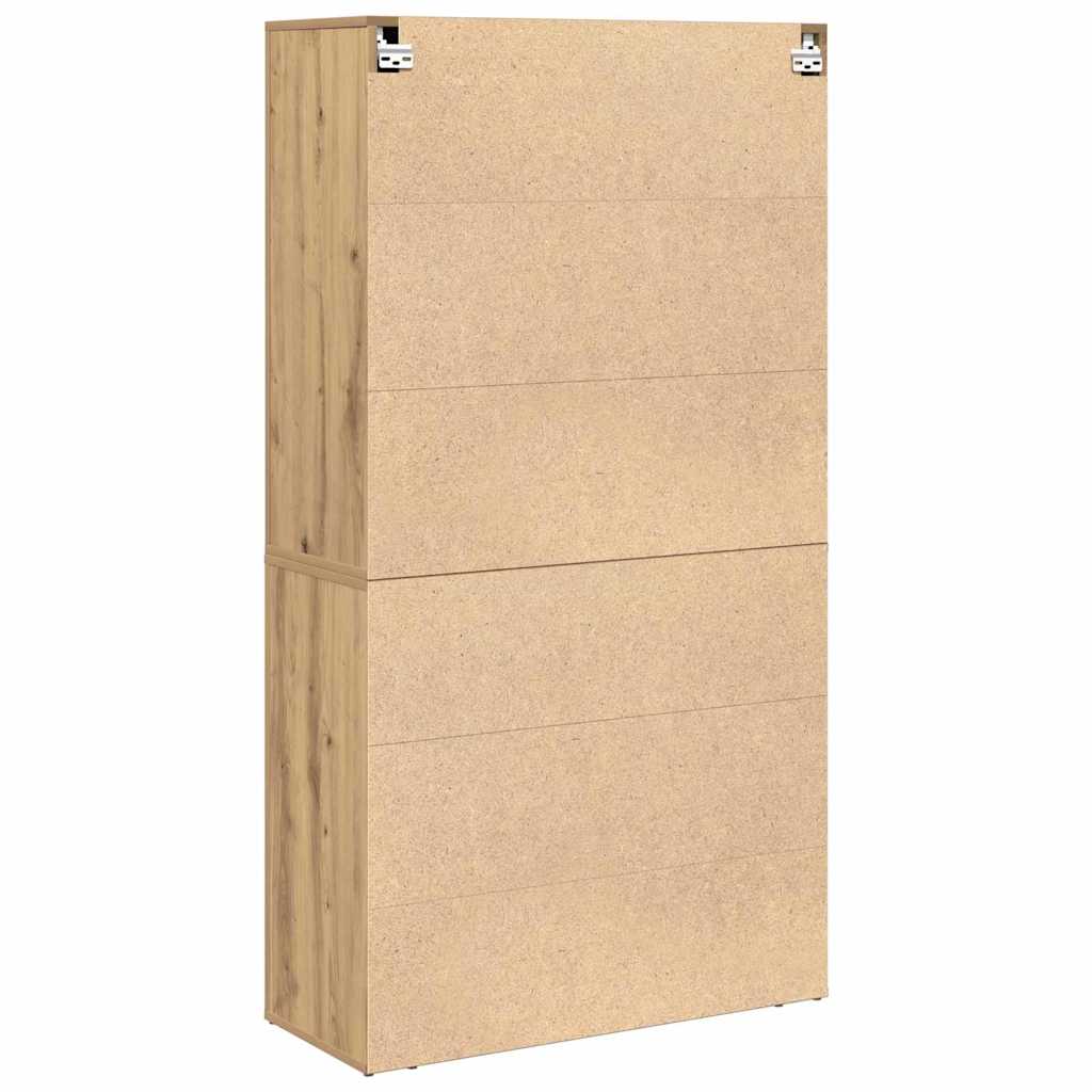 Highboard Artisan Egetræ 80 x 33 x 150 cm Konstrueret træ