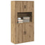 Highboard Artisan Egetræ 80 x 33 x 150 cm Konstrueret træ
