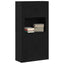 Highboard Sort eg 80 x 33 x 150 cm Konstrueret træ
