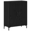 Highboard 2 pcs Sort eg 69,5 x 34 x 180 cm Konstrueret træ