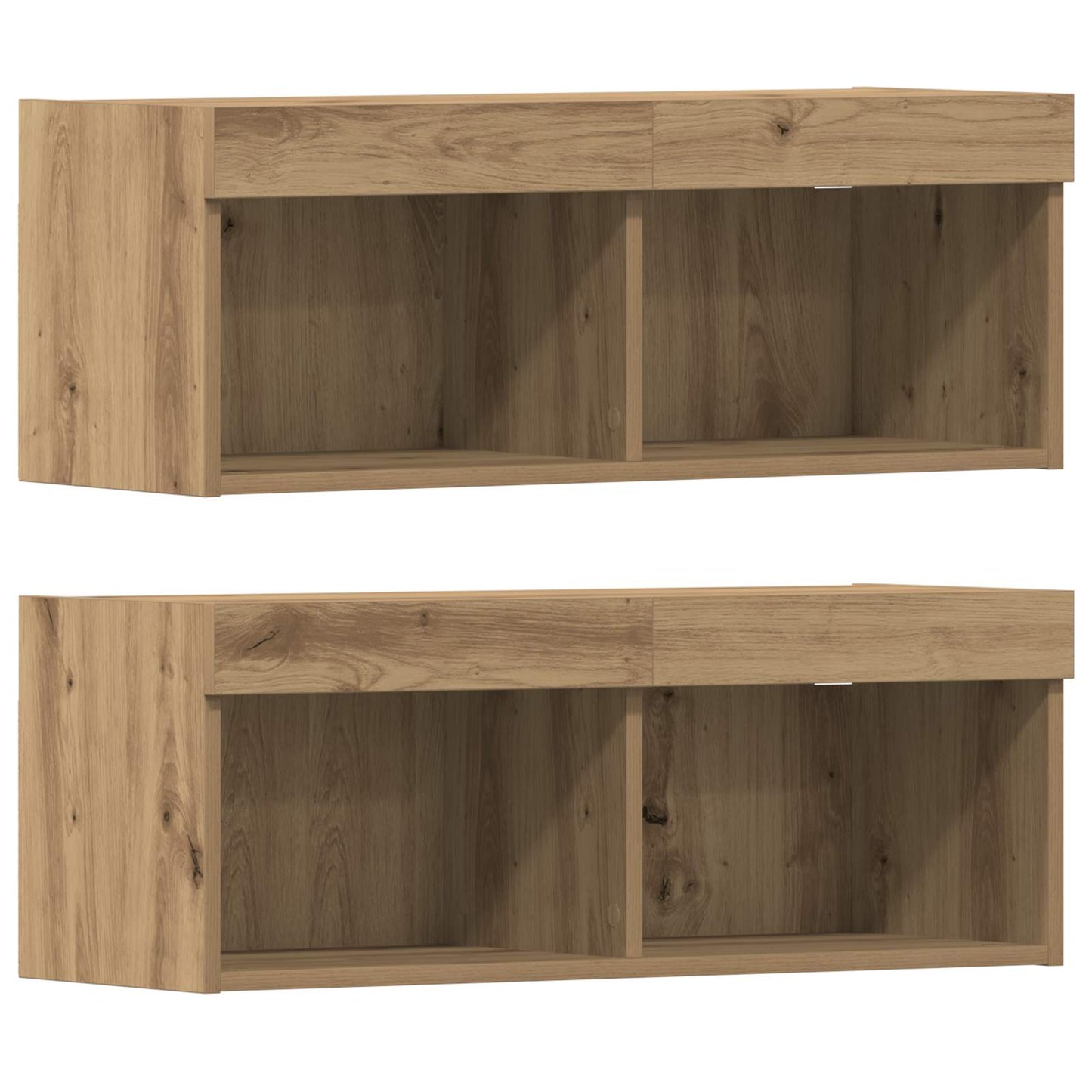 TV-skab 4 pcs artisan eg Konstrueret træ