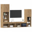 TV-skab 4 pcs artisan eg Konstrueret træ