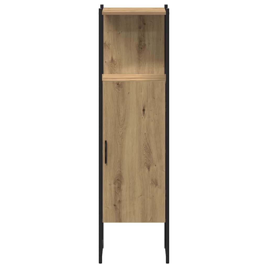 Badeværelsesmøbel sæt 4 stk. Brun 33 x 33 x 185,5 cm