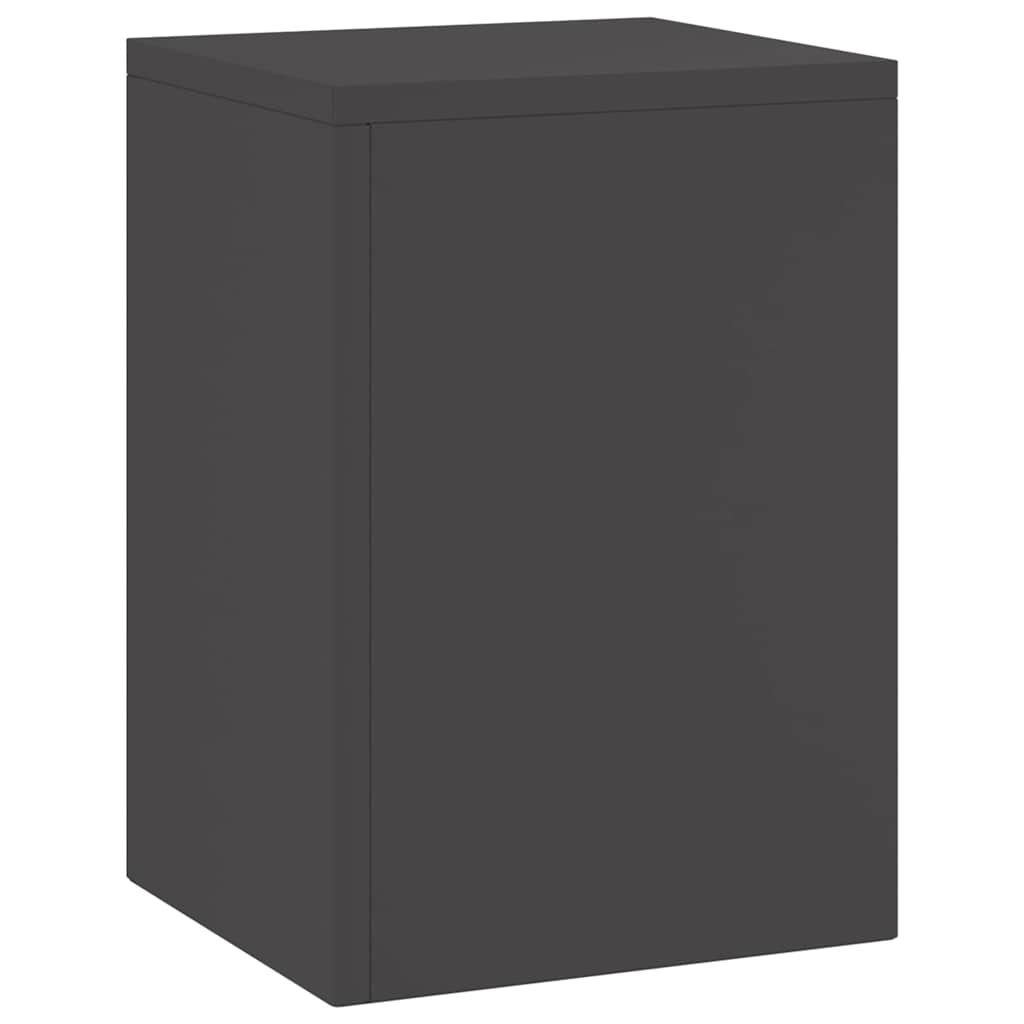 Planteholder 2 pcs Sort 24 x 24 x 35 cm Stål