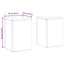 Planteholder 2 pcs Sort 24 x 24 x 35 cm Stål
