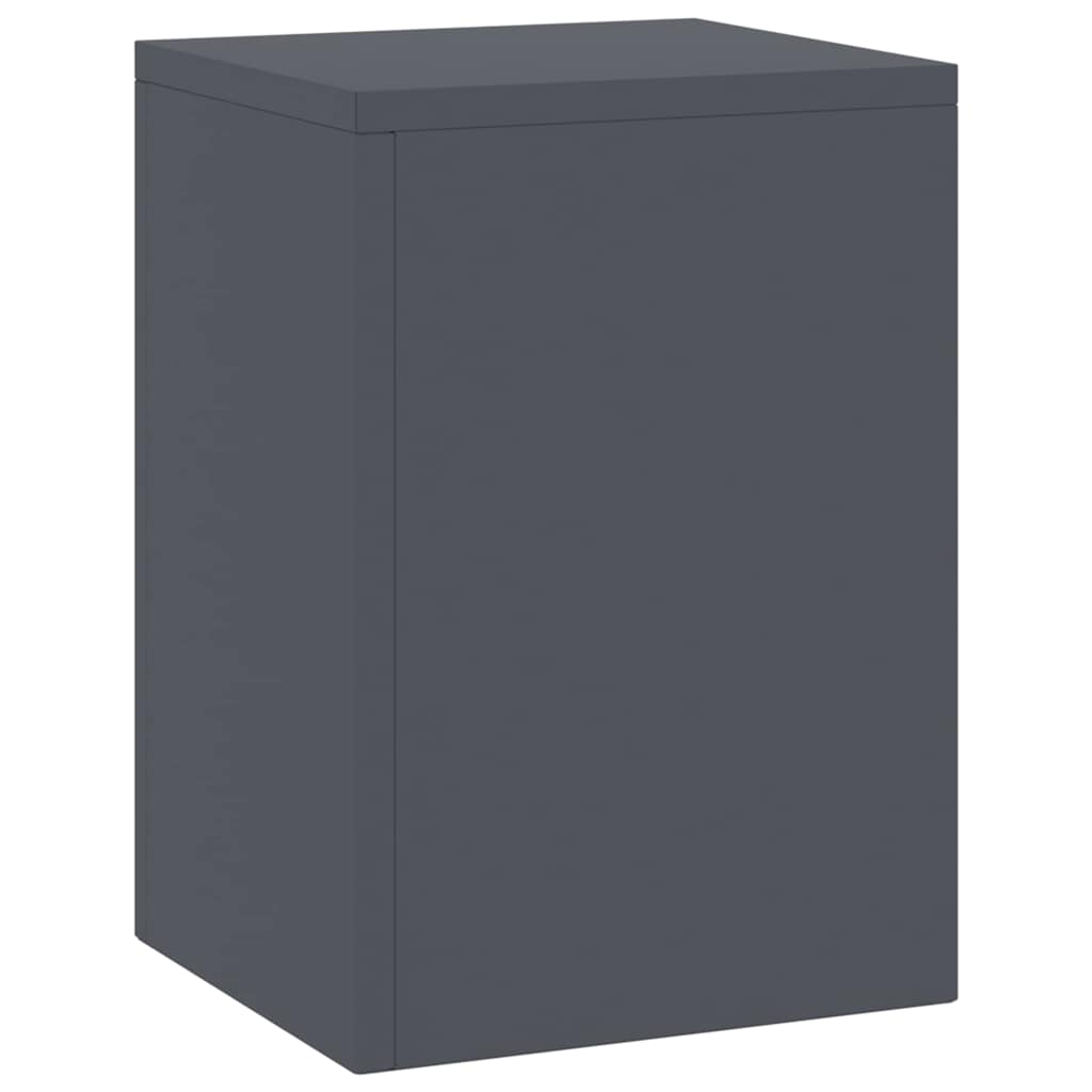 Planteholder 2 pcs Antracit 24 x 24 x 35 cm Stål