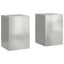 Planteholder 2 pcs Sølv 24 x 24 x 35 cm Rustfrit stål