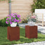 Planteholder 2 pcs Rusten 24 x 24 x 35 cm Cortenstål