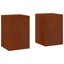 Planteholder 2 pcs Rusten 24 x 24 x 35 cm Cortenstål