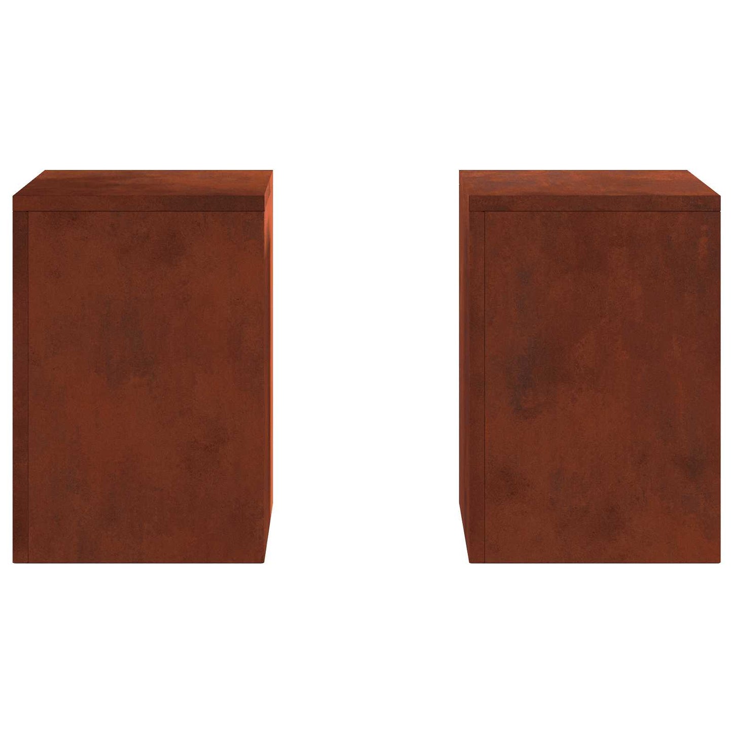 Planteholder 2 pcs Rusten 24 x 24 x 35 cm Cortenstål