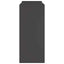 Planteholder 2 pcs Sort 24 x 24 x 55 cm Stål
